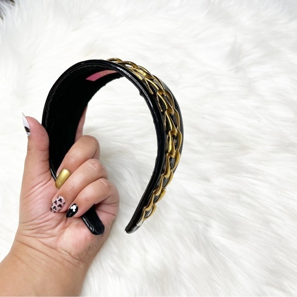Cara New York Black Gold Chain Headband - Picture 3 of 6